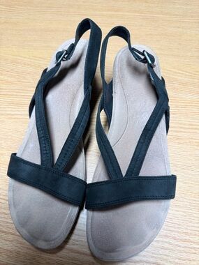 UGG Black Strappy Slingback Sandals